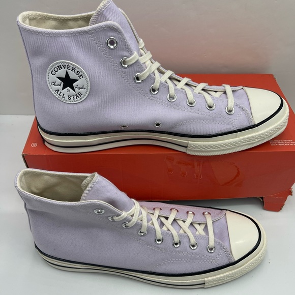 Converse Men’s A02754C
CHUCK 70 HI
VAPOR VIOLET/EGRET High-Top Sneakers Purple - Picture 4 of 16